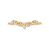 Thumbnail Image 4 of 0.12 CT. T.W. Diamond Contour Leaf Vine Anniversary Band in 14K Gold