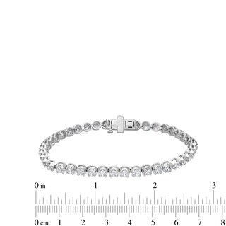 5.00 CT. T.W. Certified Lab-Created Diamond Tennis Bracelet in 10K White Gold (F/SI2) - 7.25"|Peoples Jewellers