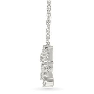 0.085 CT. T.W. Diamond Gemini Constellation Necklace in Sterling Silver|Peoples Jewellers