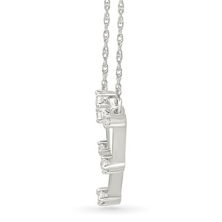 0.085 CT. T.W. Diamond Libra Constellation Necklace in Sterling Silver|Peoples Jewellers