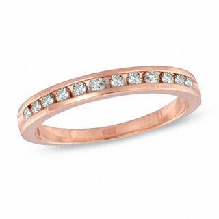 Previously Owned - 0.25 CT. T.W. Diamond Band in 10K Rose Gold|Peoples Jewellers