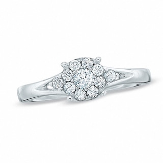 Previously Owned - 0.38 CT. T.W. Diamond Engagement Ring in 14K White Gold|Peoples Jewellers