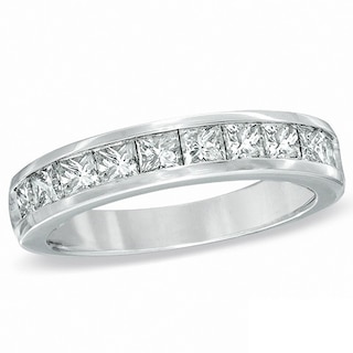 Previously Owned - 1.00 CT. T.W.   Princess-Cut Diamond Band in 14K White Gold (I/I1)|Peoples Jewellers