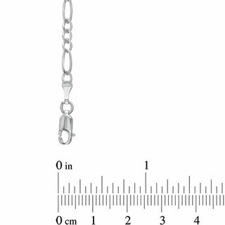 Previously Owned - Men's 7.0mm Figaro Chain Necklace in Sterling Silver - 22"|Peoples Jewellers