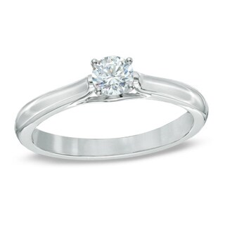 Previously Owned - Celebration  Fire™ 0.30 CT. Diamond Solitaire Ring in 14K White Gold (H-I/SI1-SI2)|Peoples Jewellers
