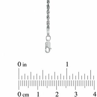 Previously Owned - 2.5mm Glitter Rope Chain Necklace in Hollow 10K White Gold - 18"|Peoples Jewellers
