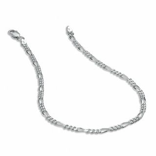 Previously Owned - Men's 7.0mm Figaro Chain Bracelet in Sterling Silver - 8.5"|Peoples Jewellers