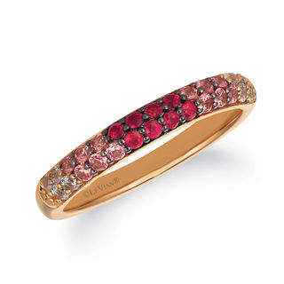 Previously Owned - Le Vian® Passion Ruby™, Strawberry and Vanilla Sapphires™ Ombré™ Ring in 14K Strawberry Gold™|Peoples Jewellers