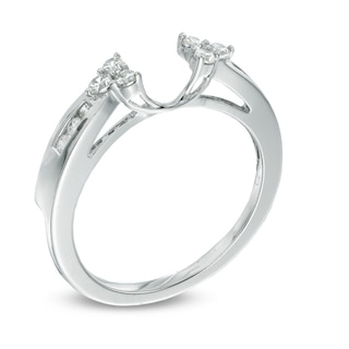 Previously Owned - 0.25 CT. T.W. Diamond Solitaire Enhancer in 14K White Gold|Peoples Jewellers