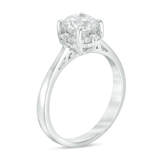 Previously Owned - 1.50 CT. T.W. Diamond Frame Engagement Ring in 14K White Gold (I/I1)|Peoples Jewellers