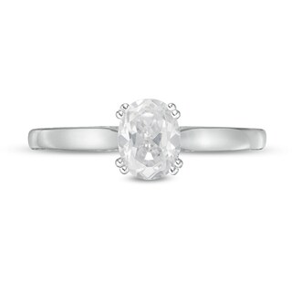 Previously Owned - 0.95 CT. T.W. Oval Diamond Engagement Ring in 14K White Gold|Peoples Jewellers