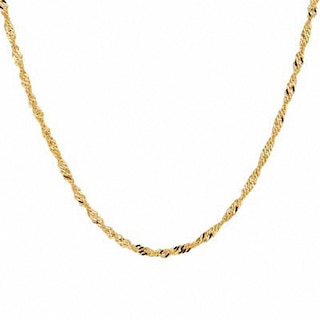 Previously Owned - 1.7mm Singapore Chain Necklace in 10K Gold - 18"|Peoples Jewellers