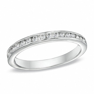 Previously Owned - Celebration Ideal 0.34 CT. T.W. Diamond Band in 14K White Gold (I/SI2)|Peoples Jewellers