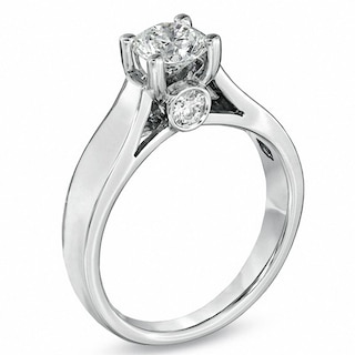 Previously Owned - 1.00 CT. T.W. Diamond Engagement Ring in 14K White Gold (I-J/I2)|Peoples Jewellers