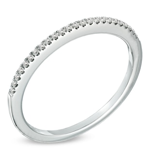 Previously Owned - 0.10 CT. T.W. Diamond Wedding Band in 14K White Gold (I/SI2)|Peoples Jewellers