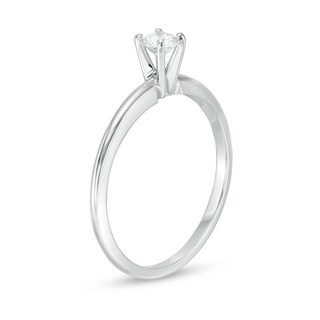 Previously Owned - 0.20 CT. Diamond Solitaire Engagement Ring in 14K White Gold|Peoples Jewellers