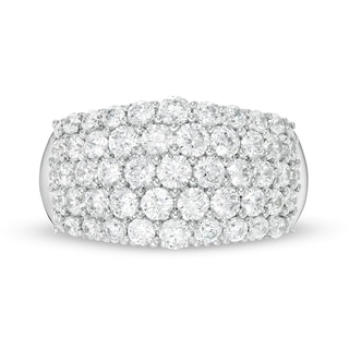 Previously Owned - 1.95 CT. T.W. Lab-Created Diamond Multi-Row Ring in 14K White Gold (F/SI2)|Peoples Jewellers