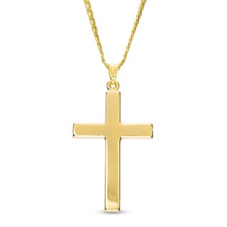 Previously Owned - Men's Cross Pendant in 10K Gold – 22"|Peoples Jewellers