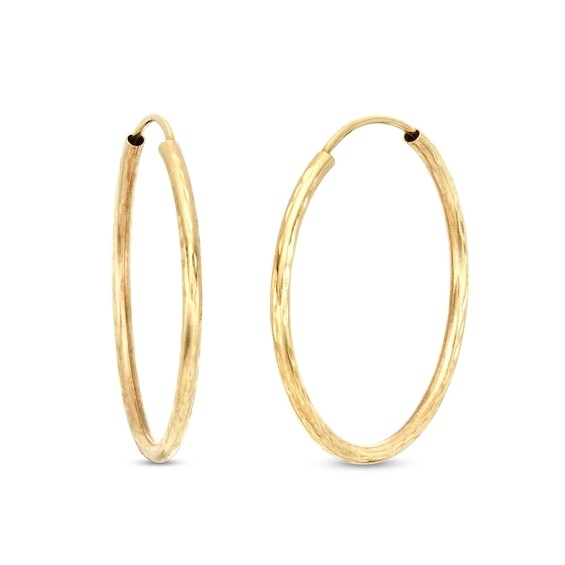 Continuous 20.0mm Hoop Earrings in 14K Gold