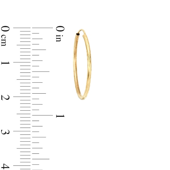 Continuous 20.0mm Hoop Earrings in 14K Gold