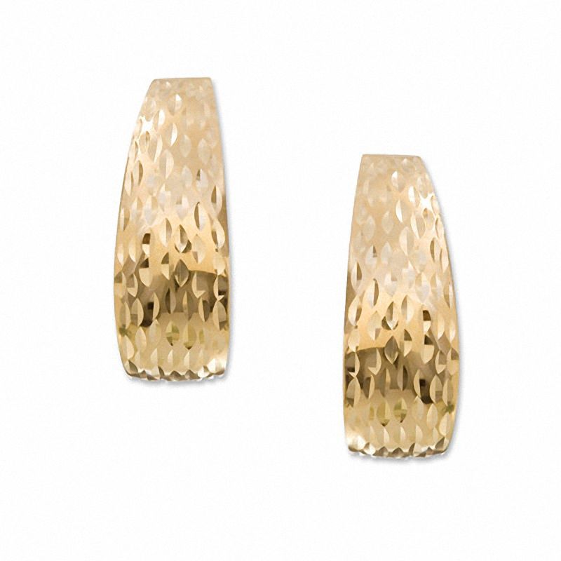 14K Gold Shrimp J-Hoop Earrings|Peoples Jewellers