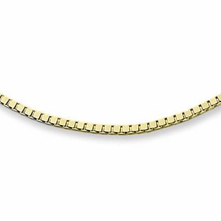 14K Gold 1.15mm Box Chain Necklace - 20"