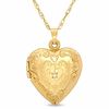 Diamond Accent Heart Locket in 10K Gold