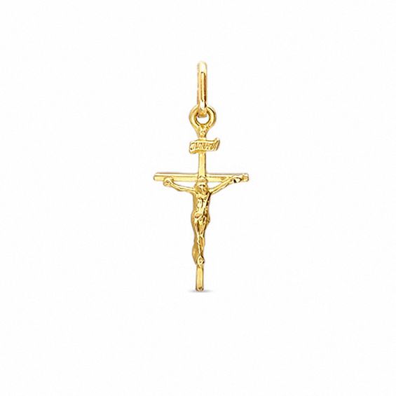 10K Gold Crucifix Charm