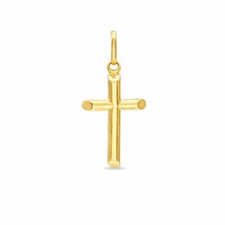 Hollow 10K Gold Cross Charm