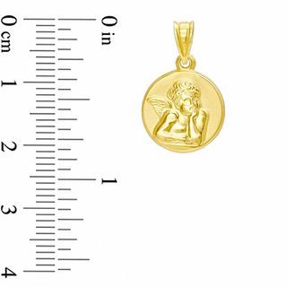 10K Gold Framed Angel Charm