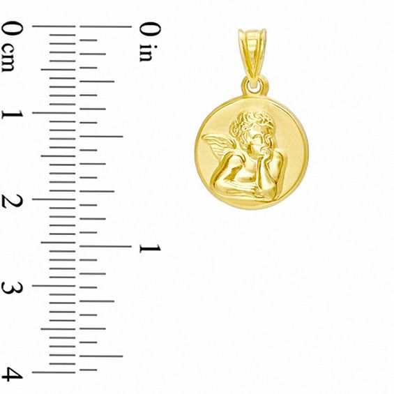 10K Gold Framed Angel Charm