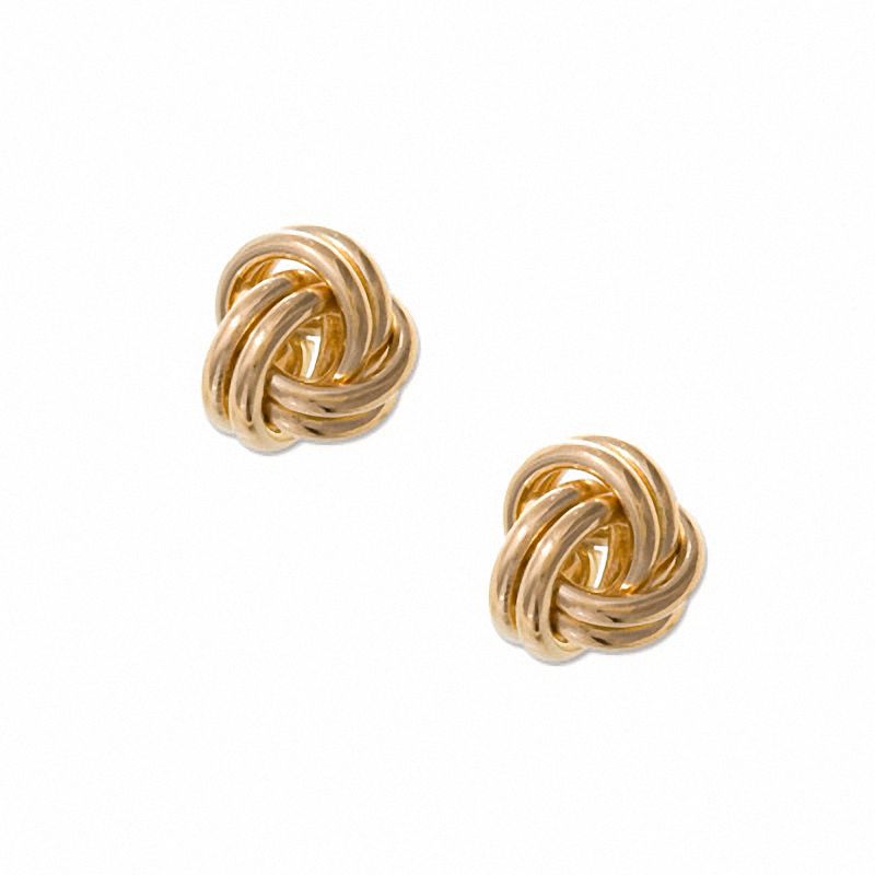 Love Knot Stud Earrings in 14K Gold|Peoples Jewellers