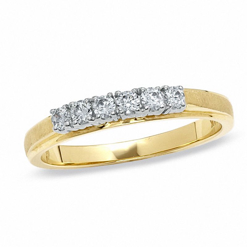Ladies' 0.25 CT. T.W. Diamond Wedding Band in 14K Gold|Peoples Jewellers
