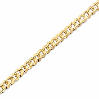 8.5mm Concave Curb Bracelet in 10K Gold - 8.5"