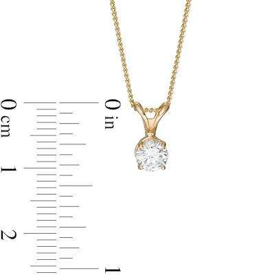 0.50 CT. Certified Diamond Solitaire Pendant in 14K Gold (J/I3