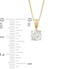 1.00 CT. Certified Diamond Solitaire Crown Royal Pendant in 14K Gold (J/I3