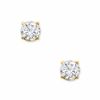 0.50 CT. T.W. Certified Diamond Solitaire Crown Royal Stud Earrings in 14K Gold (J/I3)