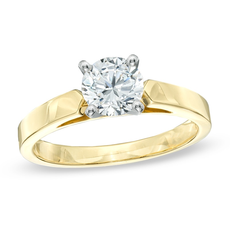 CT. Diamond Solitaire Crown Royal Engagement Ring in 14K Gold (J/I2)|Peoples Jewellers