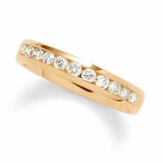 0.45 CT. T.W. Diamond Eternity Channel Set Wedding Band in 14K