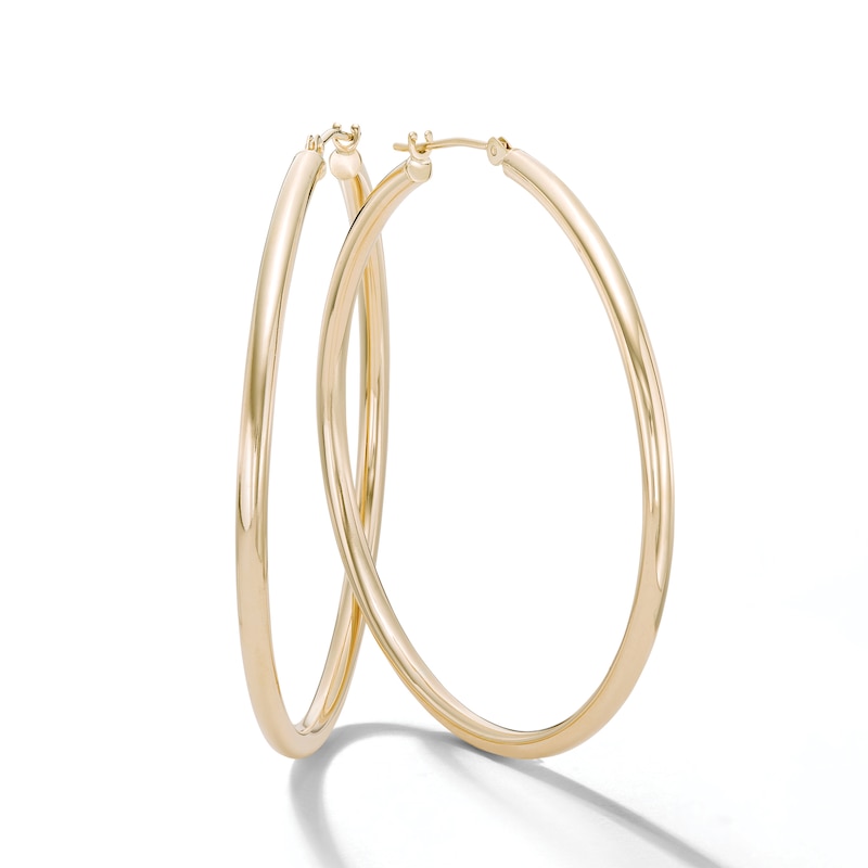 14K Gold 44mm Hoop Earrings | Peoples Jewellers