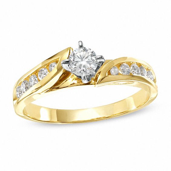 Ladies' CT. T.W. Diamond Engagement Ring in 14K Gold