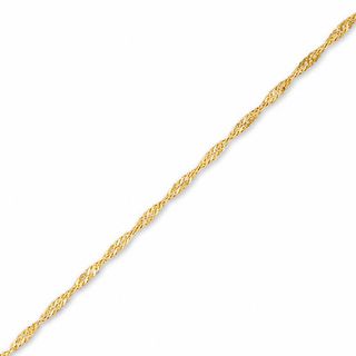 Italian Gold Leaf Cutout Bracelet in 14K Gold - 7.25