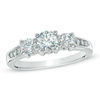 Thumbnail Image 0 of 1.00 CT. T.W. Diamond Three Stone Past Present Future Engagement Ring in 14K White Gold