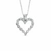 0.25 CT. T.W. Diamond Heart Pendant in 10K White Gold