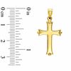 Reversible Cross Charm in 10K Two-Tone Gold