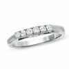 Thumbnail Image 1 of Ladies' 0.25 CT. T.W. Diamond Wedding Band in 14K White Gold