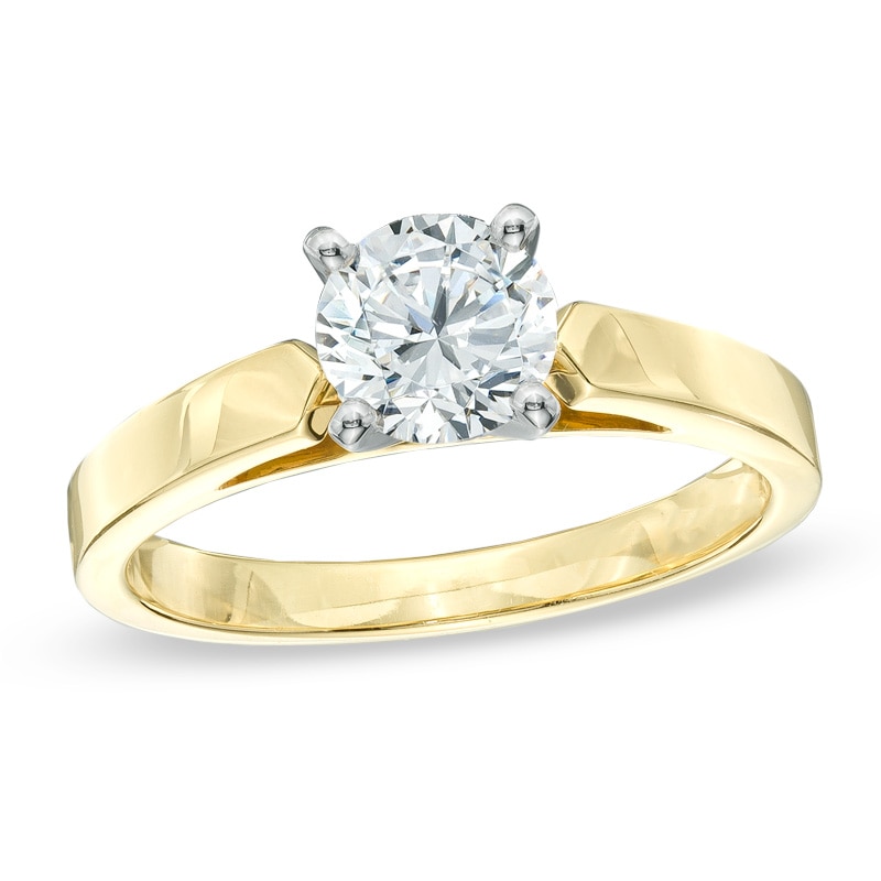 0.70 CT. Diamond Solitaire Crown Royal Engagement Ring in 14K Gold (J/I2)