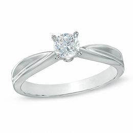 0.30 CT. Certified Prestige® Diamond Solitaire Engagement Ring in 14K White Gold (J/I1)