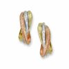 Thumbnail Image 0 of 14K Tri-Colour Gold Bypass Hoop Earrings