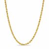 Thumbnail Image 0 of 2.5mm Glitter Rope Chain Necklace in Hollow 10K Gold - 20"